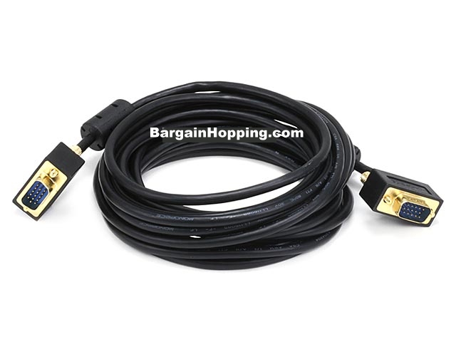 15ft Ultra Slim SVGA Super VGA Cable